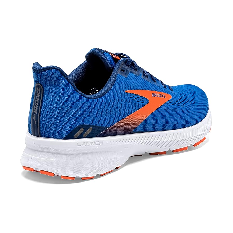 Brooks Men's Launch 8 Neutral Running Shoe, Blue/Orange